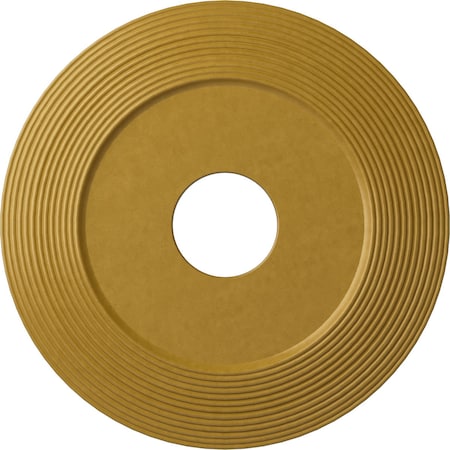 Ekena Millwork Adonis Ceiling Medallion (Fits Canopies up to 10 1/4"), 16 1/8"OD x 3 5/8"ID x 1"P, Iridescent Gold CM16ADIGS